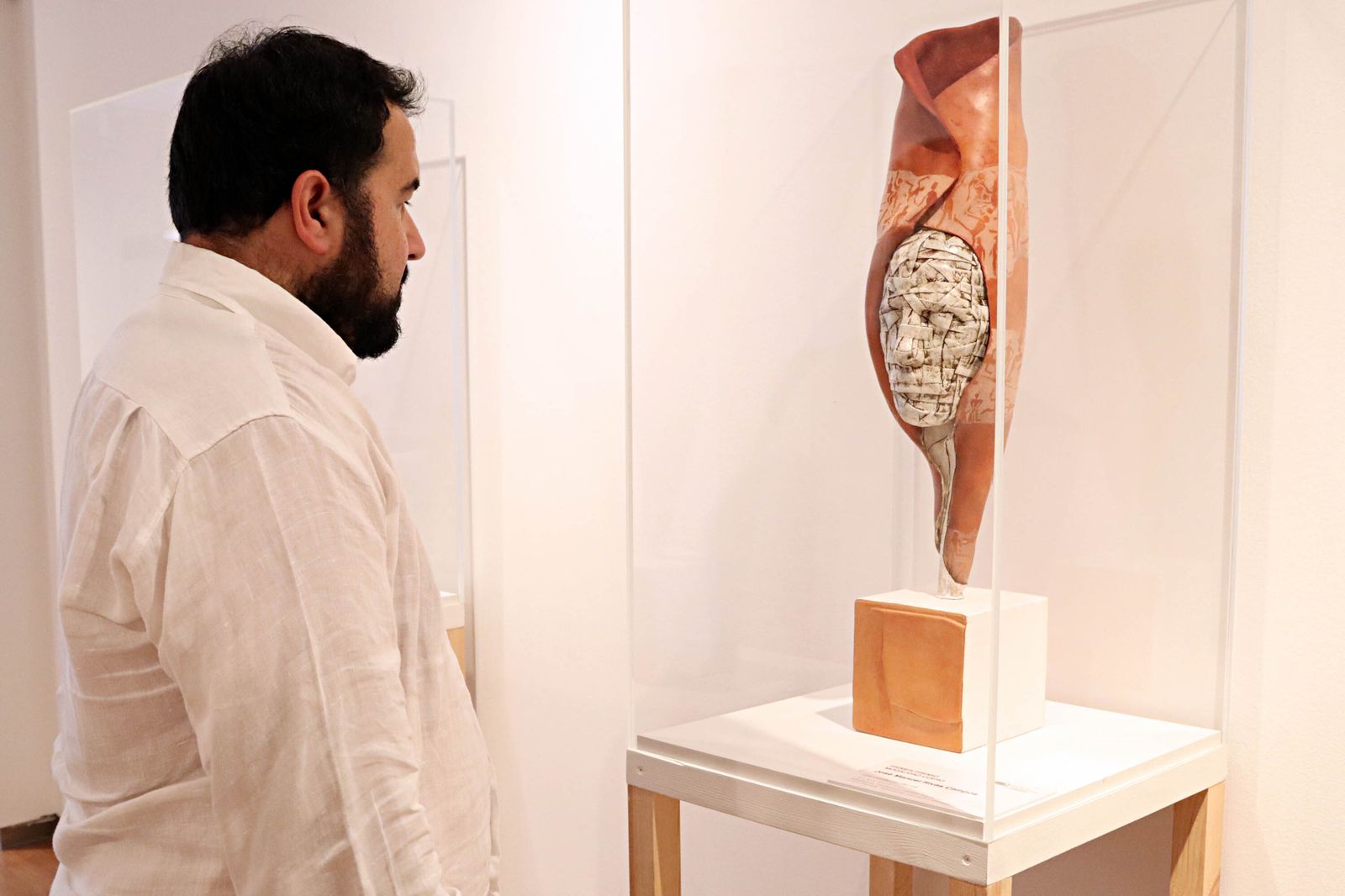 Pieza que forma parte de la exposición de Antequera