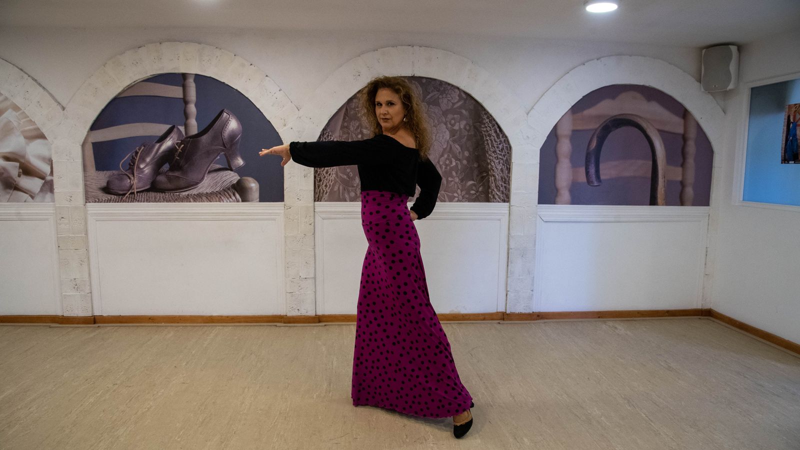 Las fotos del ensayo del ultimo espectaculo de Mónika Bellido