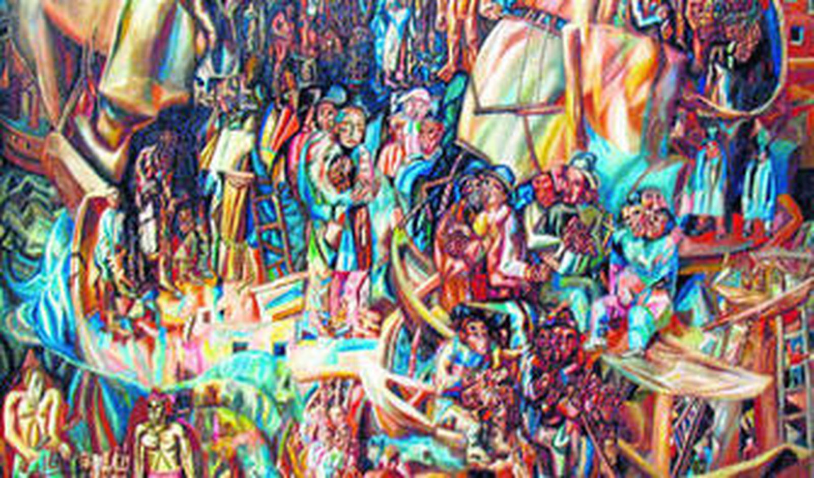 'Composición. Barcos' (1919), de Pável Filónov (1883-1941).