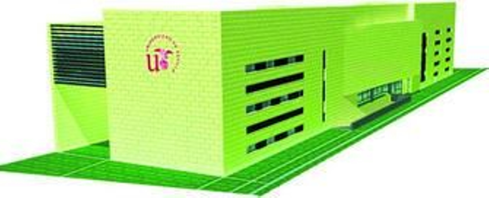 ARRIBA. Recreación virtual del edificio de la Fundación de Investigación. Sus principales virtudes son la transparencia y la baja altura, todo lo cual ayudará a su integración en el frágil entorno del Parque de María Luisa. ABAJO. La nueva sede universitaria se ubicará en el solar que hay entre el pabellón de México (también de la Hispalense) y el cuartel de la Guardia Civil de Eritaña.