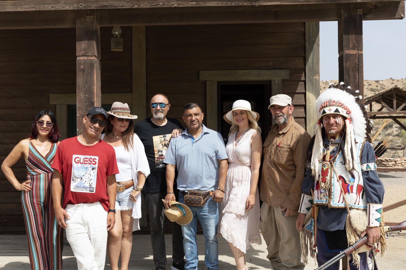 Pablo Antonio Castro Zavala, Presidente del Paseo de las Estrellas en Las Vegas visitando los decorados cinematográficos.