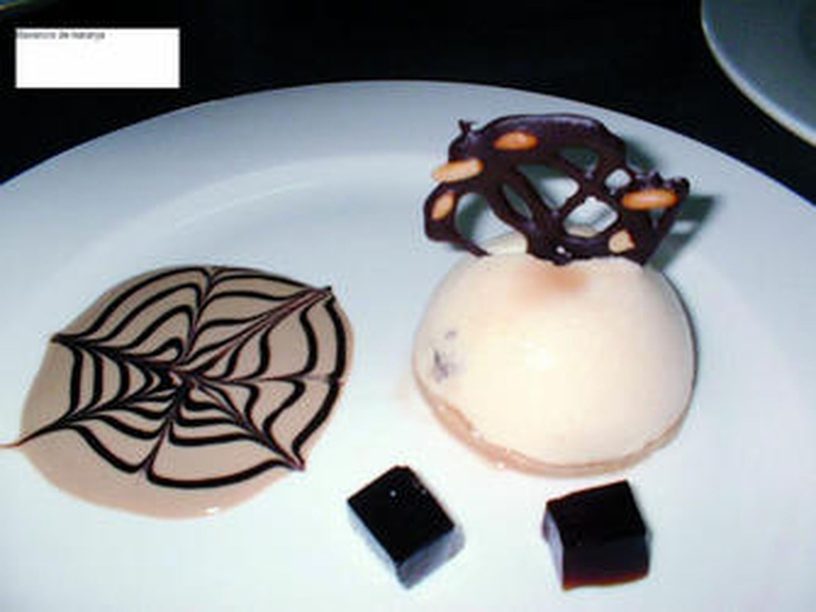 Bavaroise de vainilla y chocolate