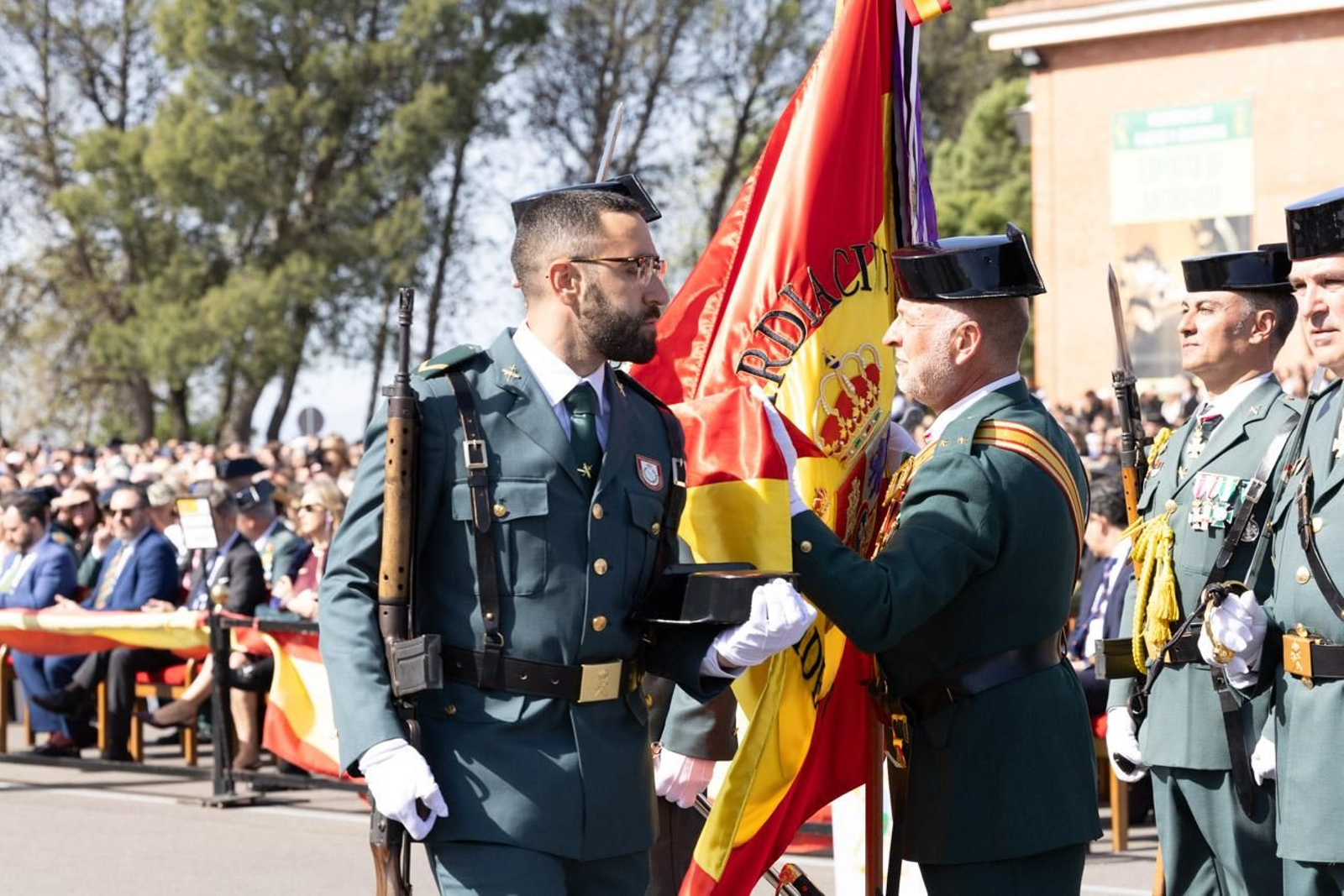 Acto de jura de bandera de la 130ª promoción de guardias civiles de la Academia de Baeza