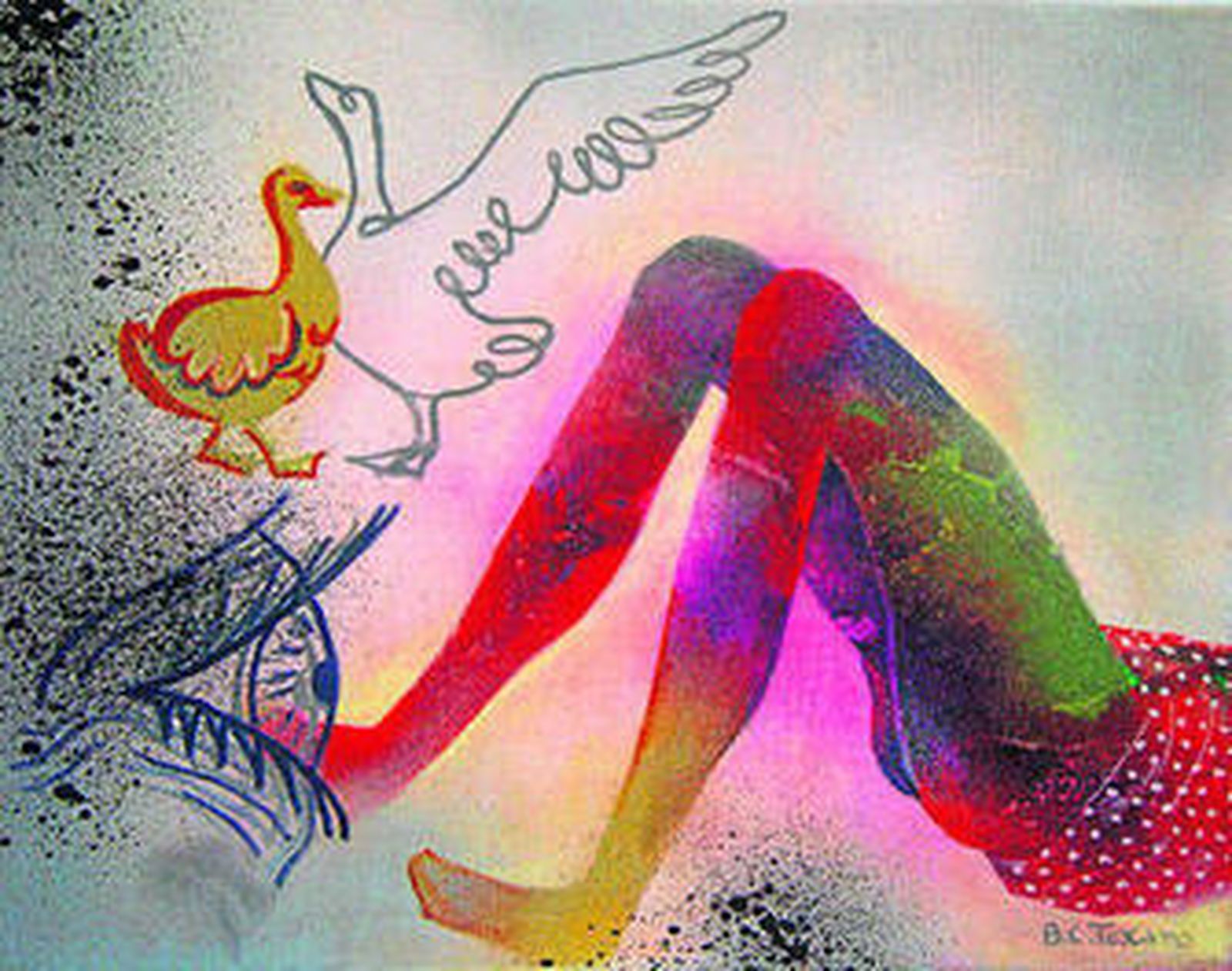 Una de las obras expuestas de Beli Toscano.