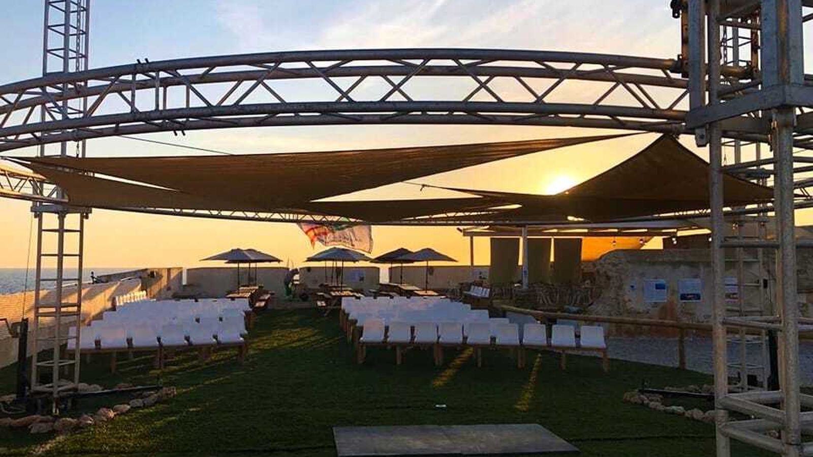 El interior del castillo, donde se celebran los conciertos.