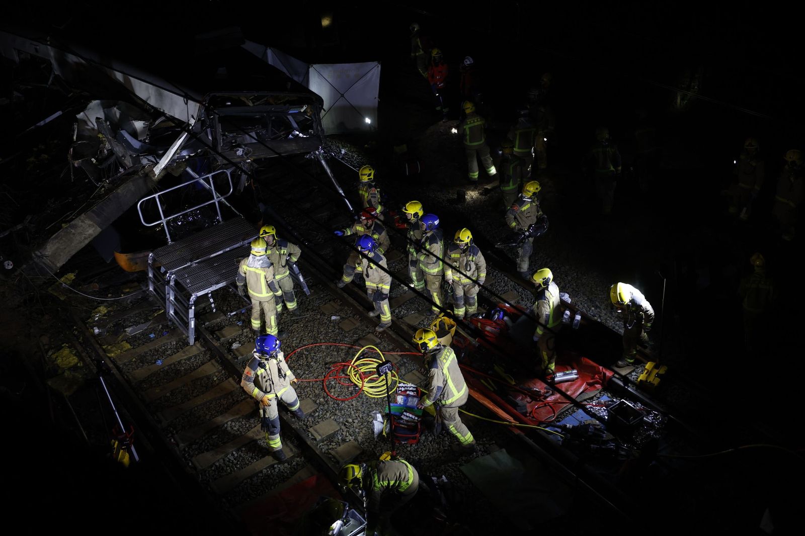 En imágenes, el accidente de tren en Barcelona