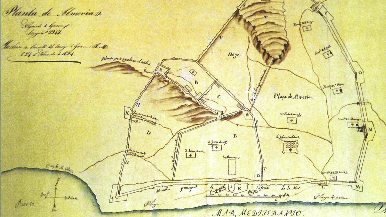 Las Puras. Plano s.XVII