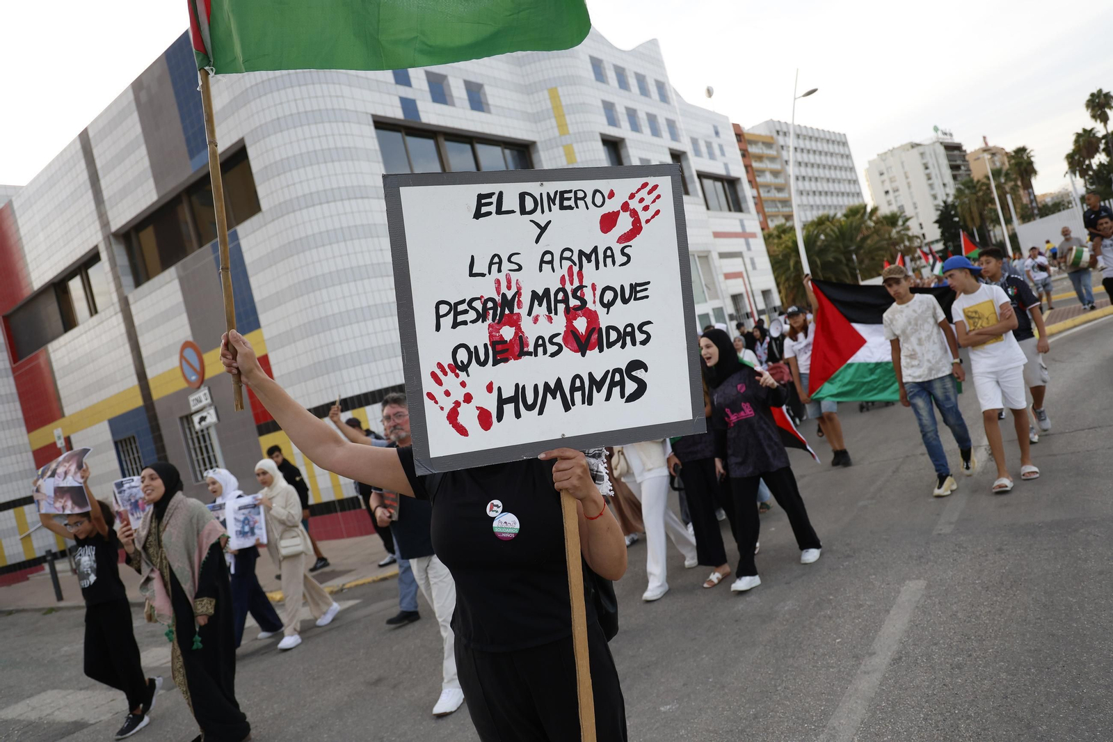 Las fotos de la marcha de apoyo a Palestina en Algeciras