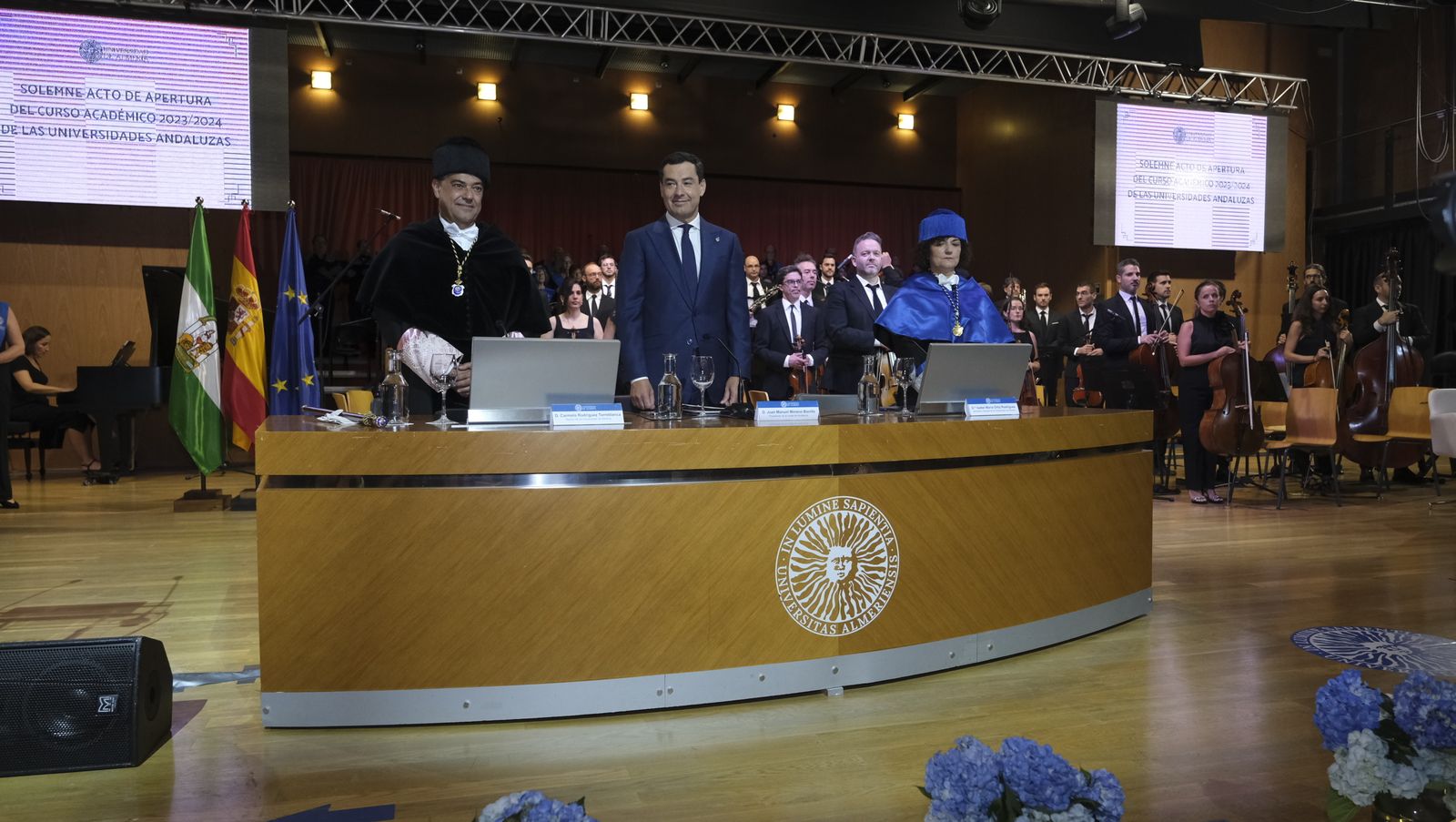 El Presidente de la Junta Juanma Moreno, inaugura el curso universitario andaluz en Almería