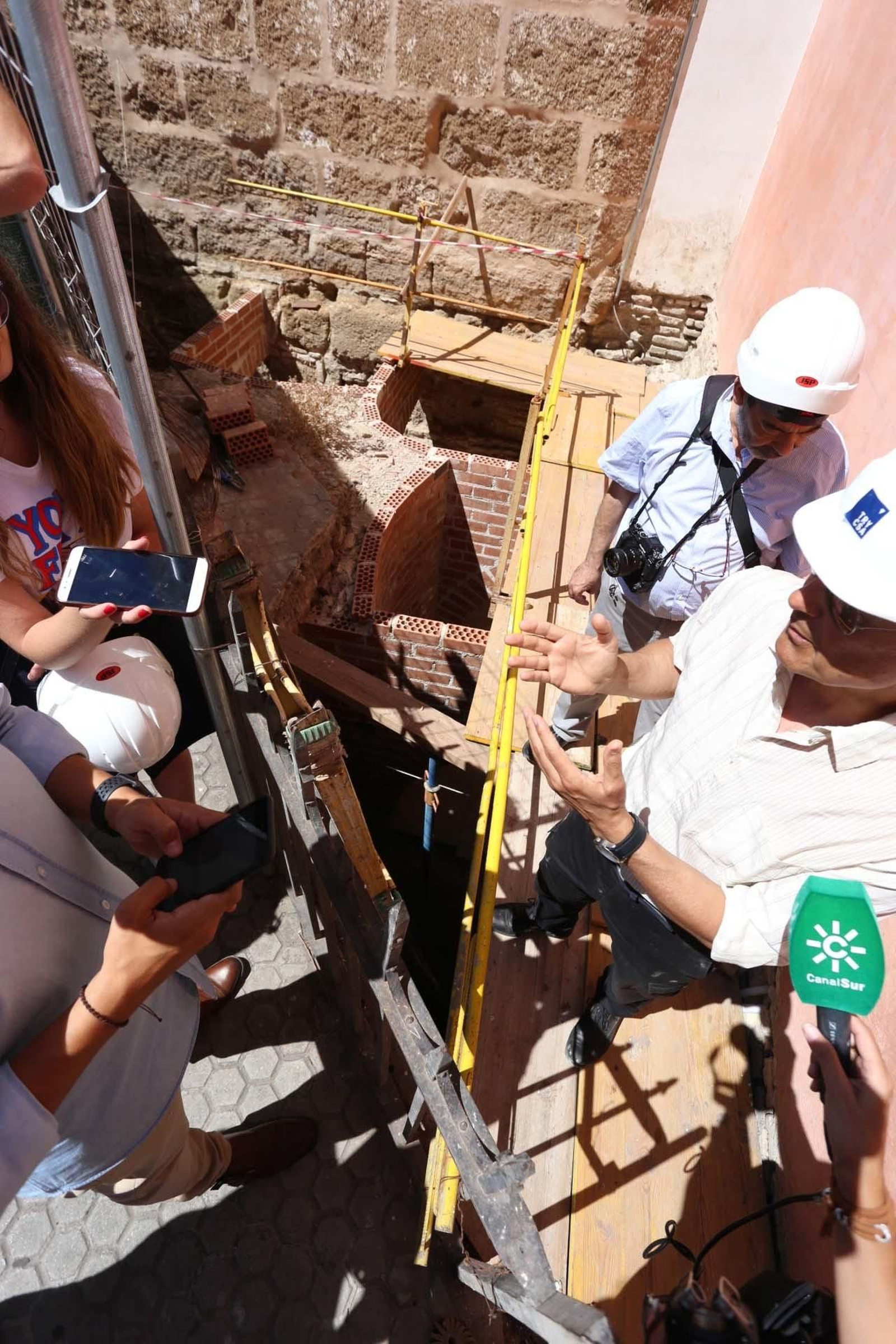 Cámara de ventilación que se están construyendo en el exterior.