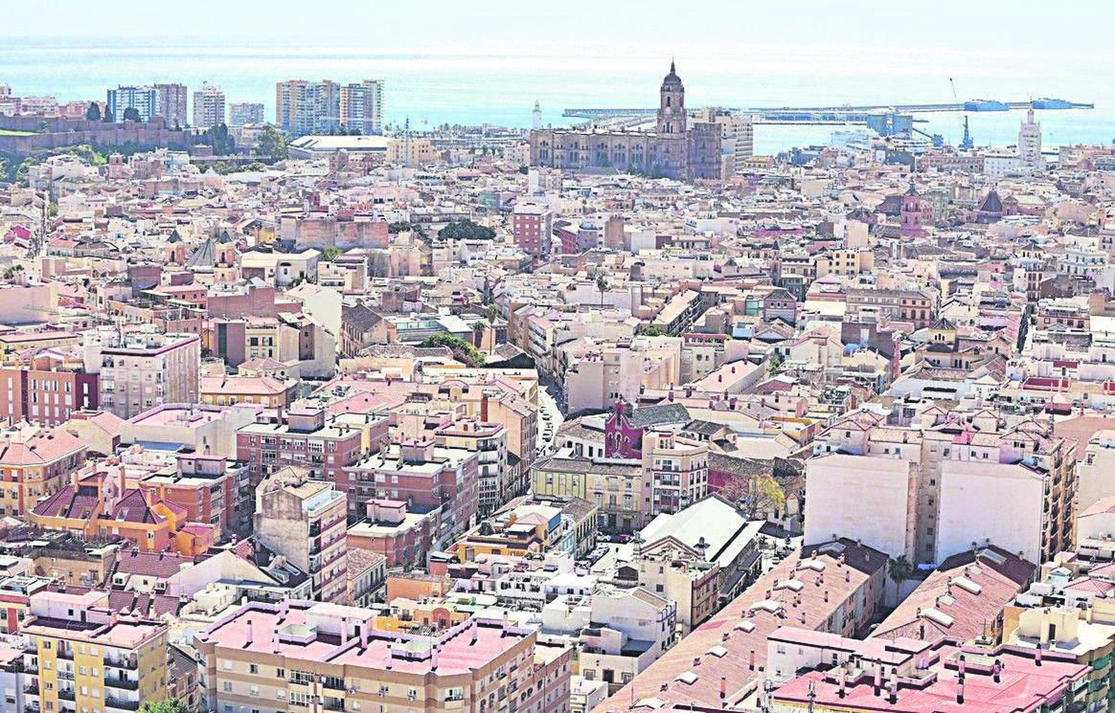 Vista aérea de Málaga