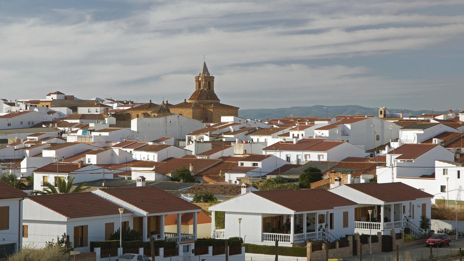 Vista panorámica de El Cerro del Andévalo.