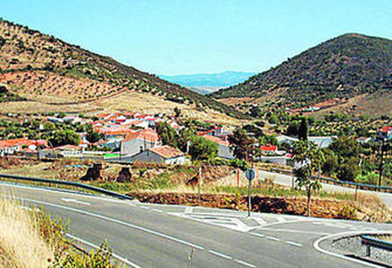 La aldea de El Hoyo, en Belmez, una de las más afectadas.