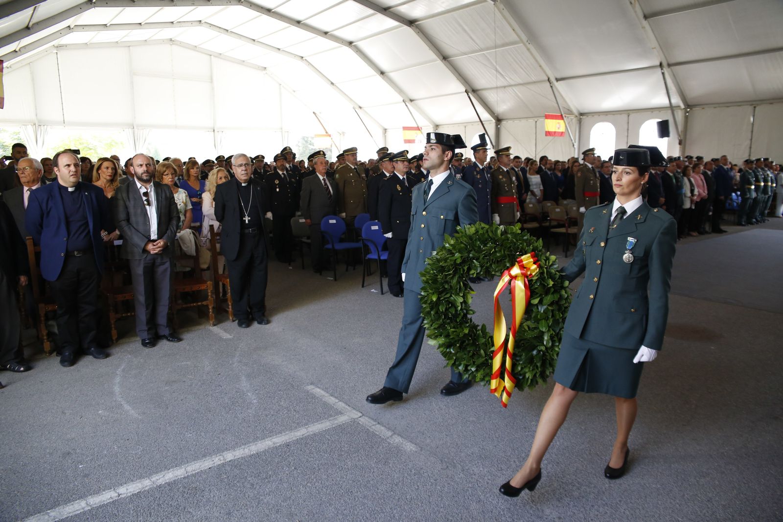 Imágenes del acto de celebración de la patrona de la Guardia Civil