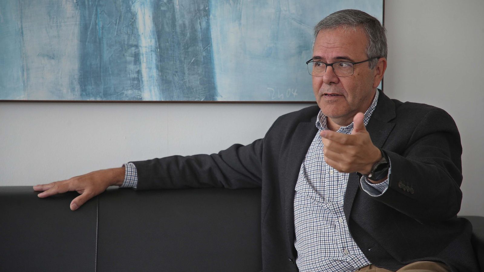 Carlos Fenoy, durante la entrevista.