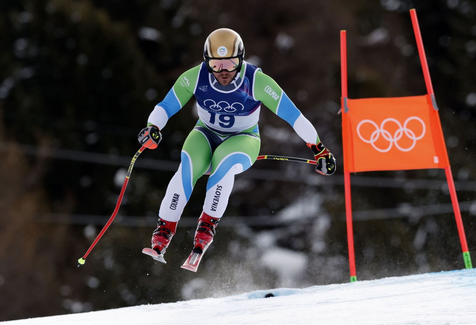 Las espectaculares fotos del descenso masculino en los Juegos Olímpicos de invierno