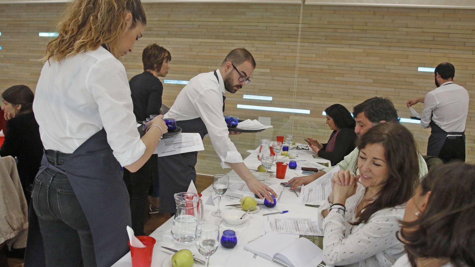 Reparto de las muestras.