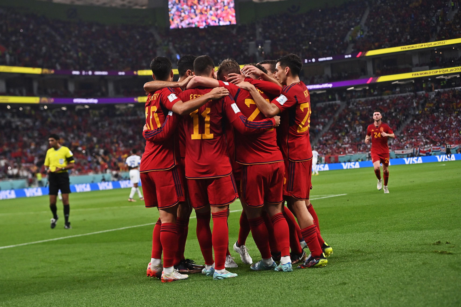 Las imágenes del España - Costa Rica en el Mundial de Qatar