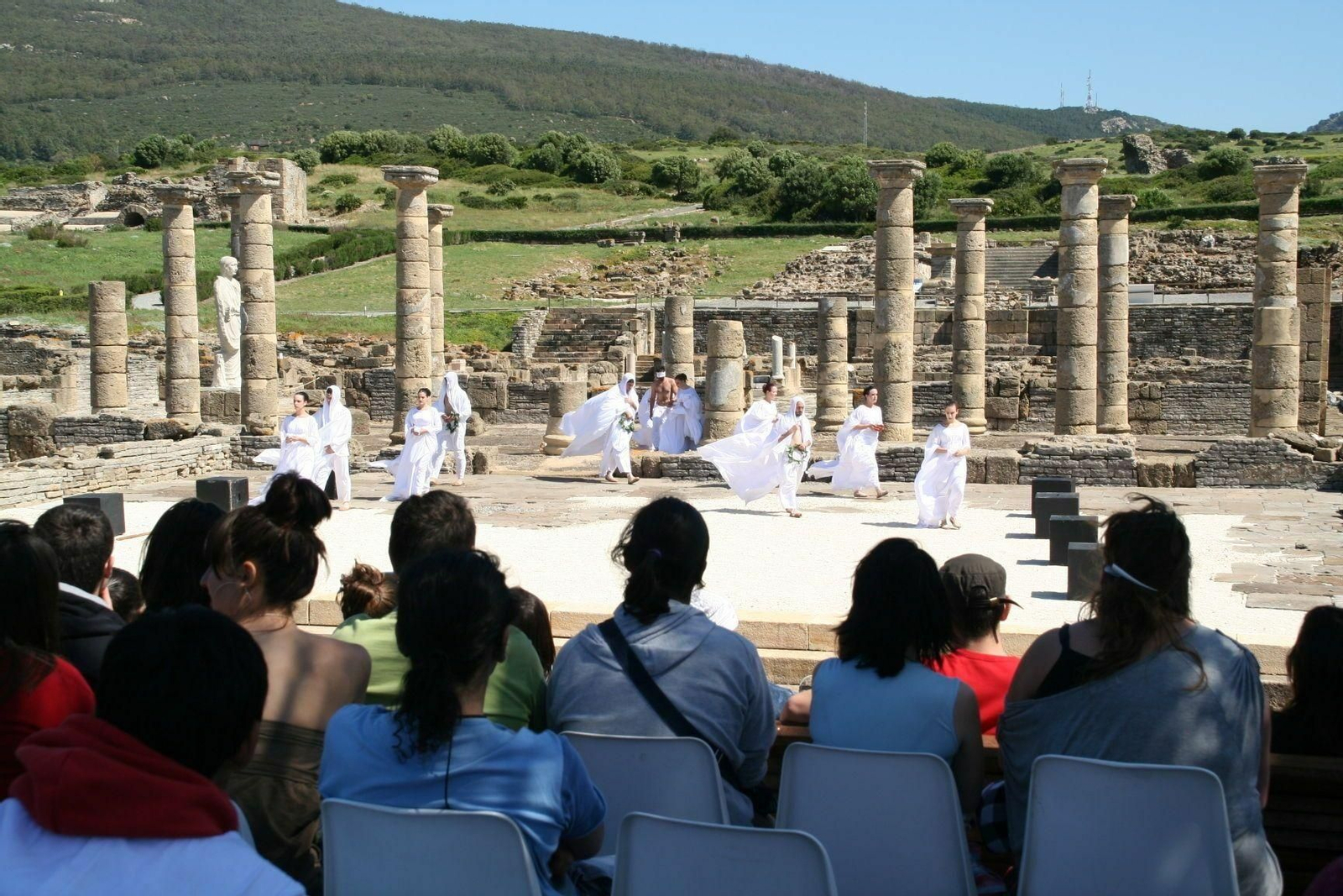 Una actividad en el yacimiento romano de Baelo Claudia, en Tarifa.
