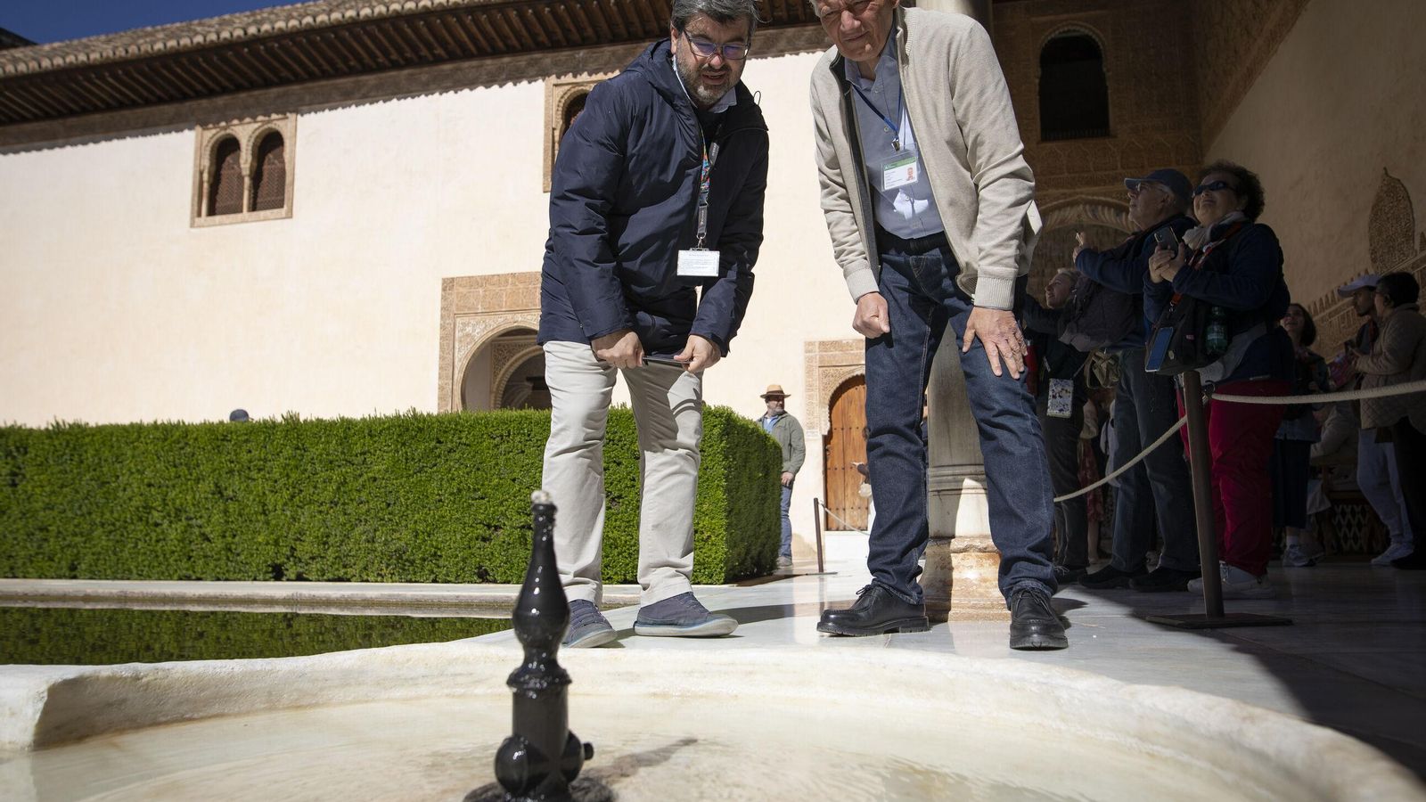 Antonio Peral y Javier Sánchez, jefes de los servicios que han intervenido en la restauración.