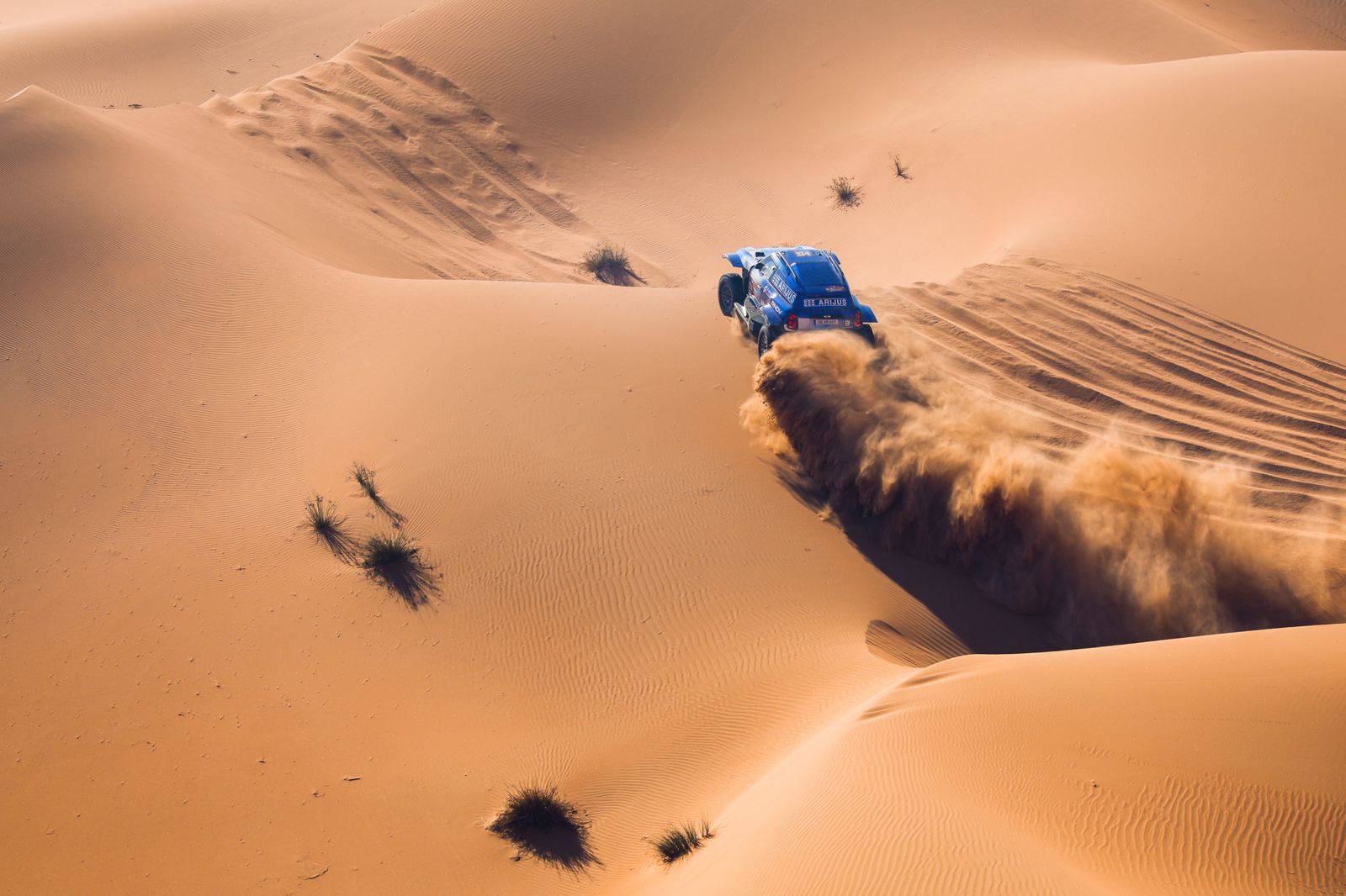 Las mejores fotos del Dakar por las dunas