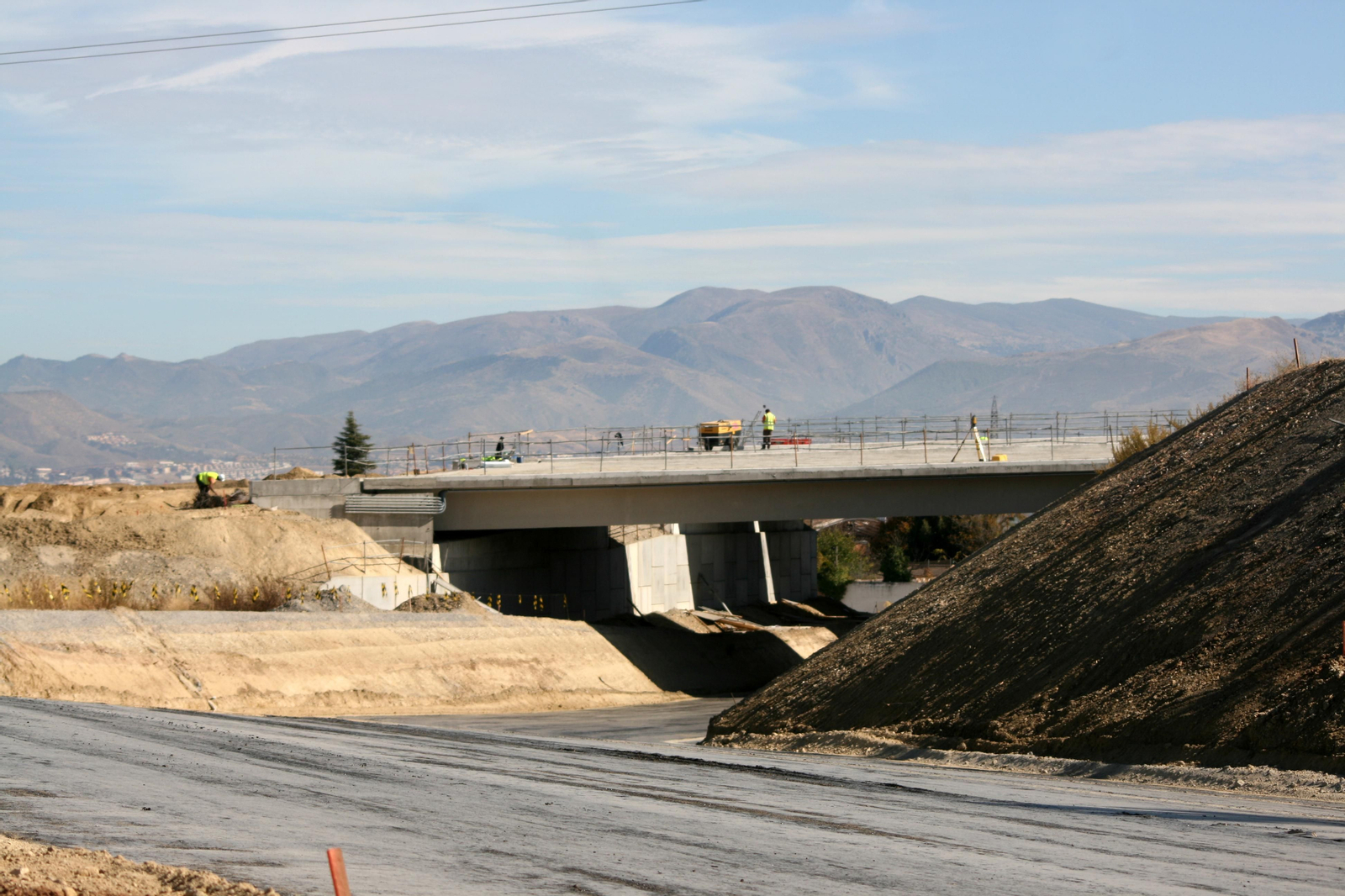 Fotos de la recta final de las obras de la Segunda Circunvalación de Granada