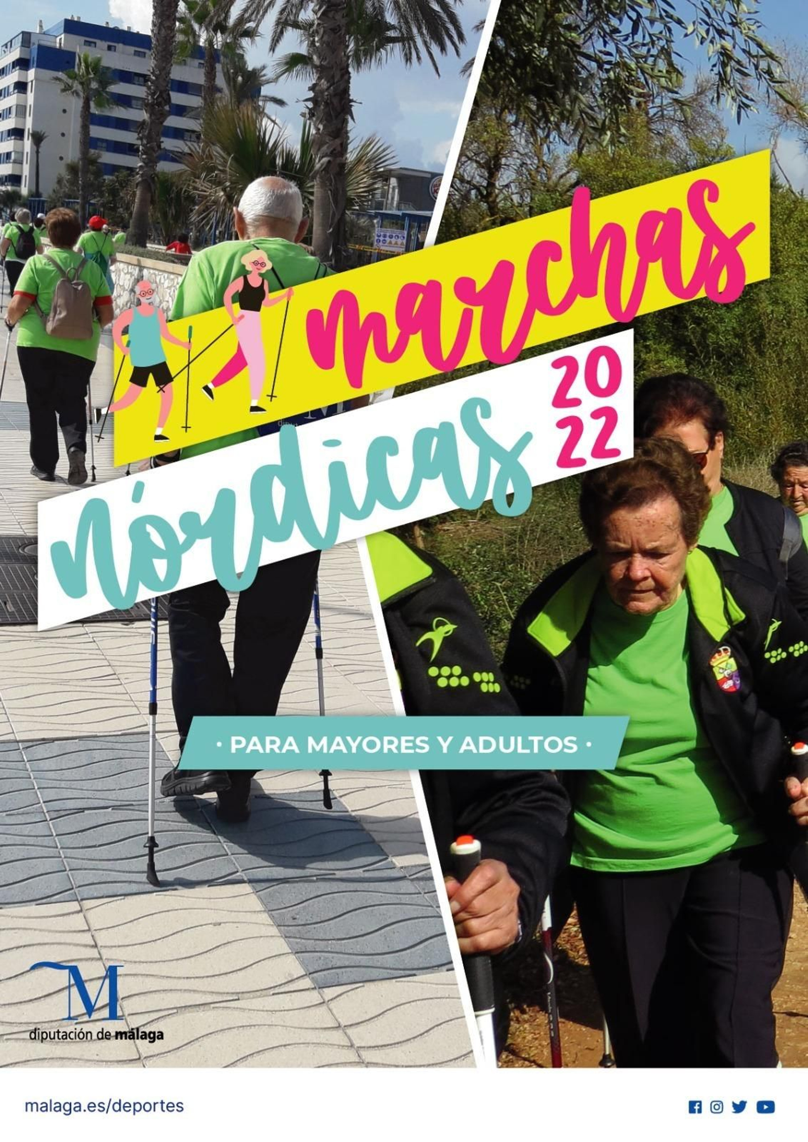 Jornadas de marcha nórdica de la Diputación de Málaga.