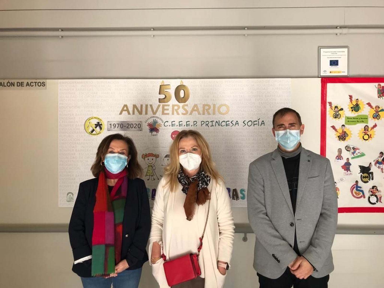 El delegado de Educación visita el Princesa Sofía.