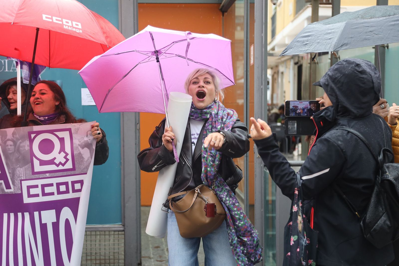 Así ha sido la concentración contra la violencia machista en Málaga