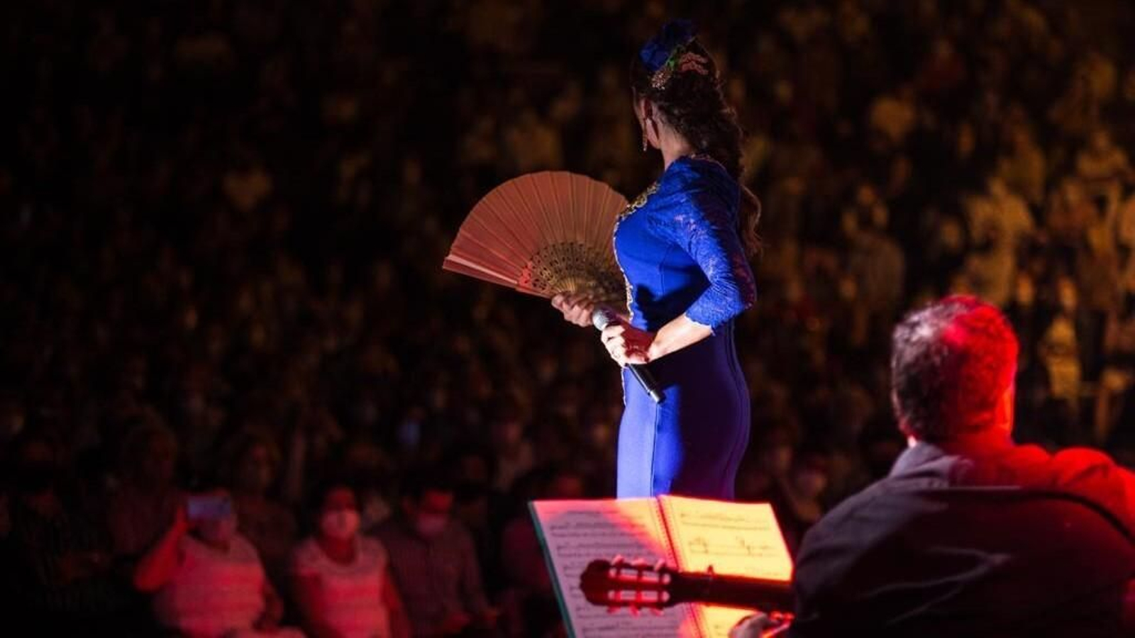 Concierto de copla de Joana Jiménez que se celebró el sábado en el Parque.