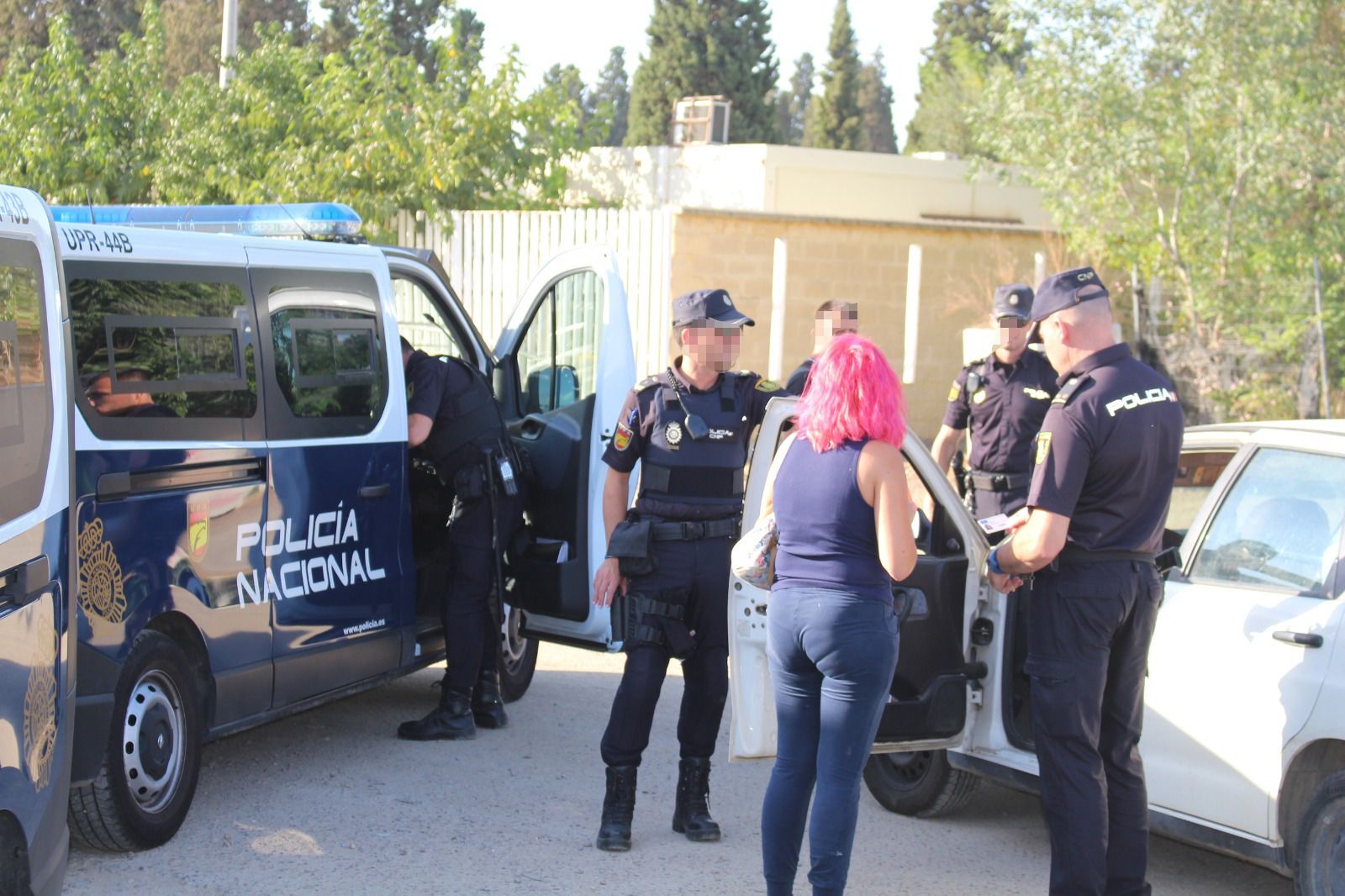 Las imágenes de la operación policial en El Vacie