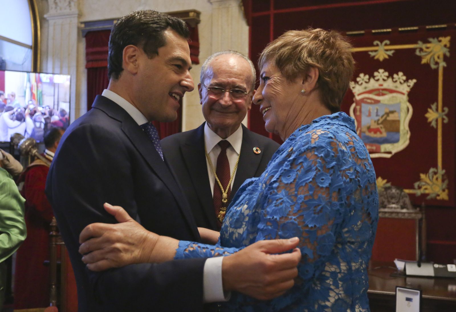 Homenaje a Celia Villalobos en el Ayuntamiento de Málaga (fotos)