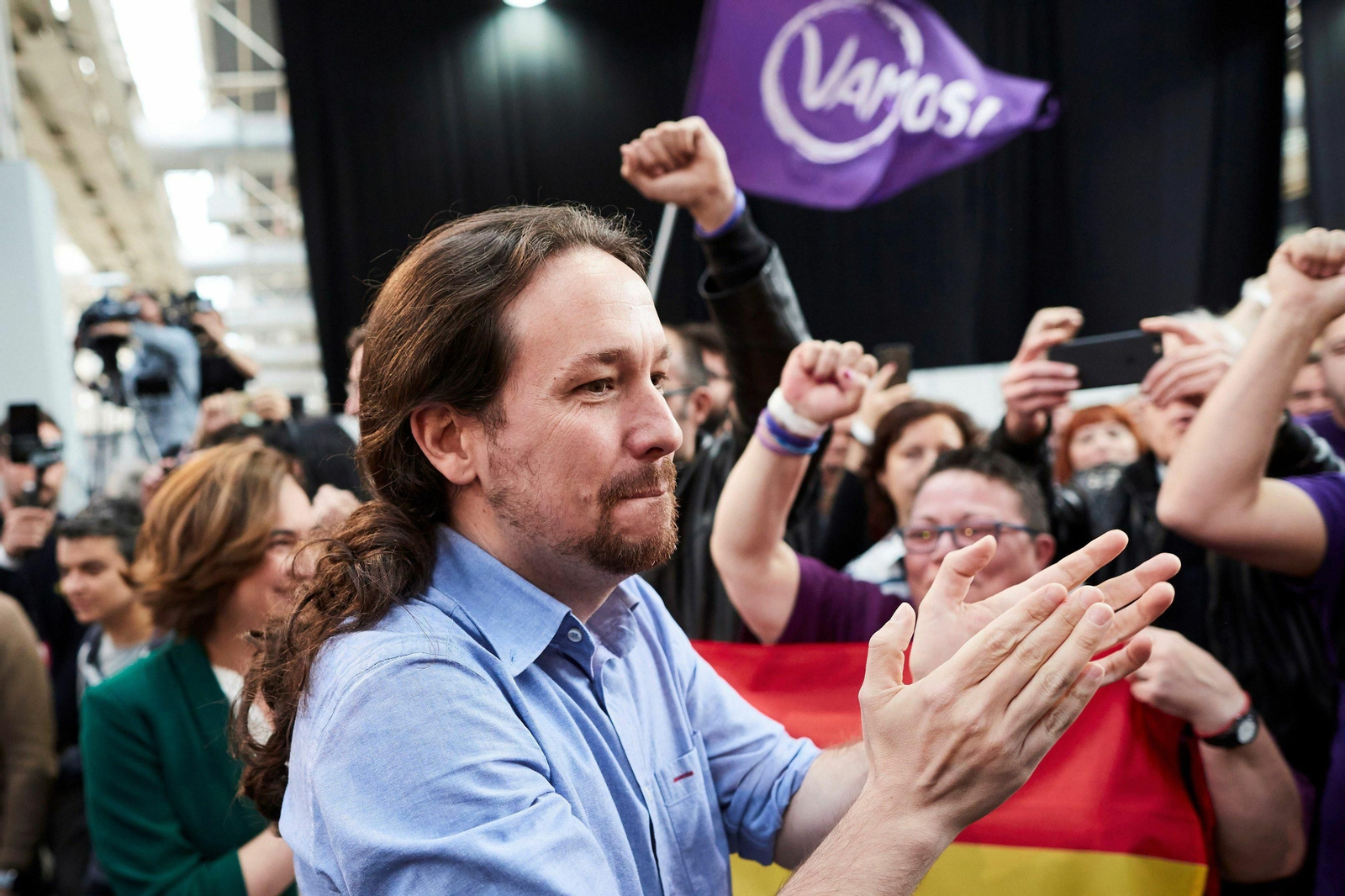 Pablo Iglesias, durante un mitin.
