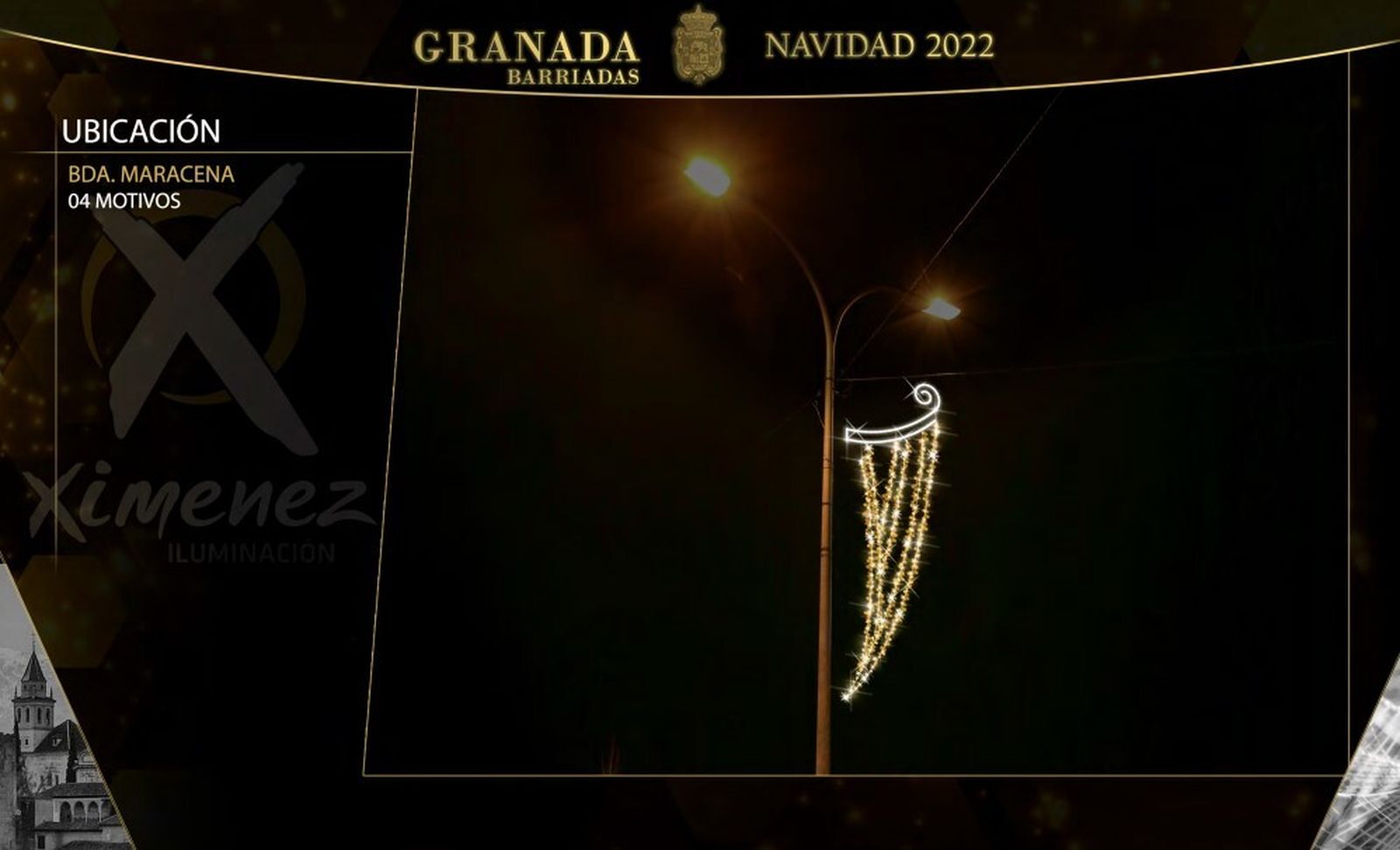 Estas son las luces de Navidad de los barrios de Granada, calle por calle