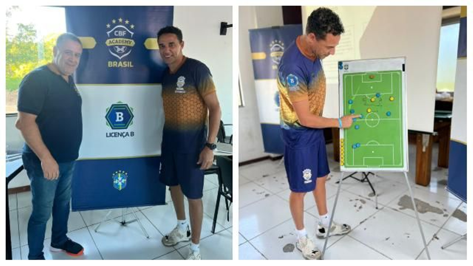 Weligton, con Edson Palomares.