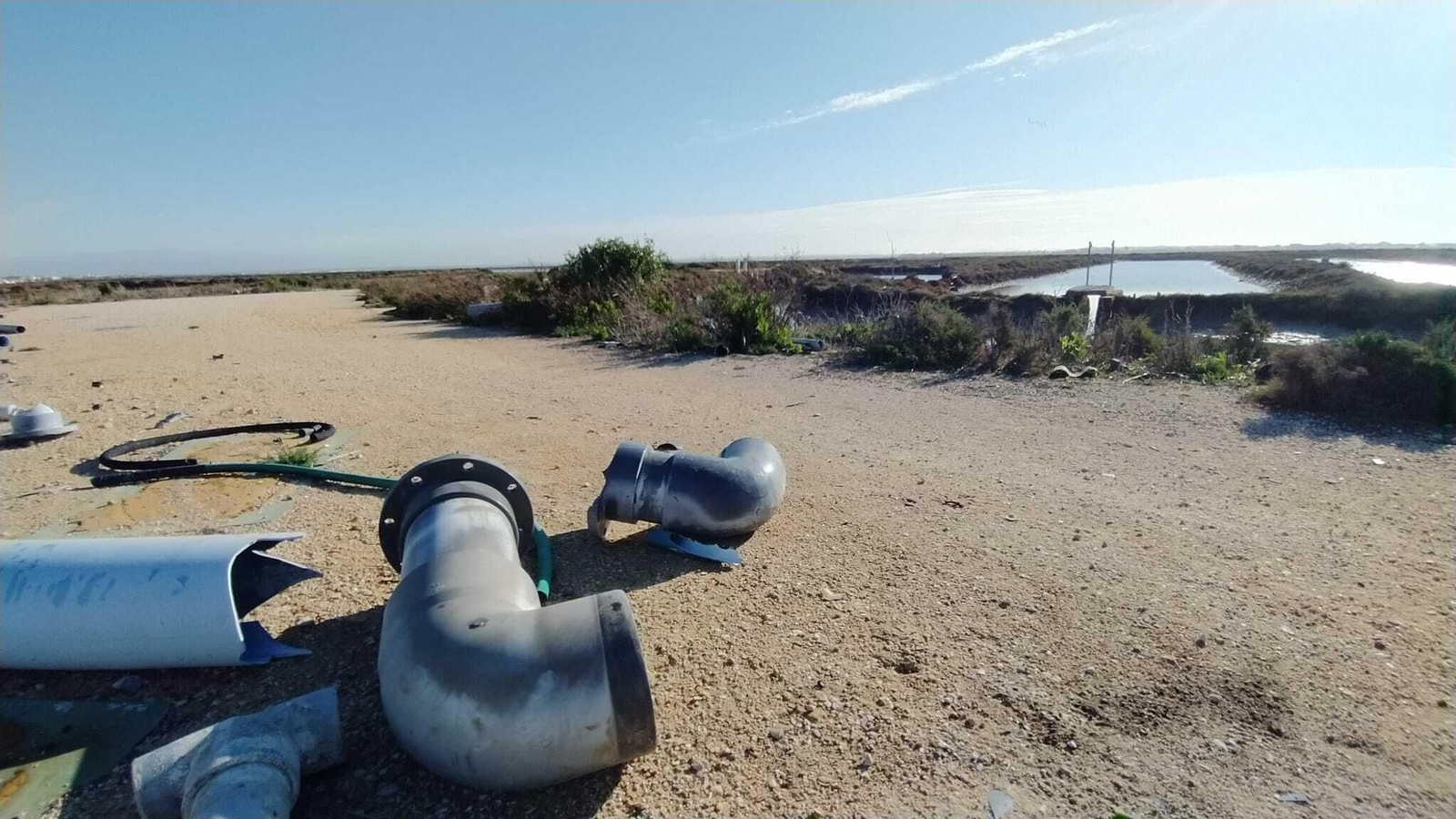 La degradación de la salina La Carabela en San Fernando