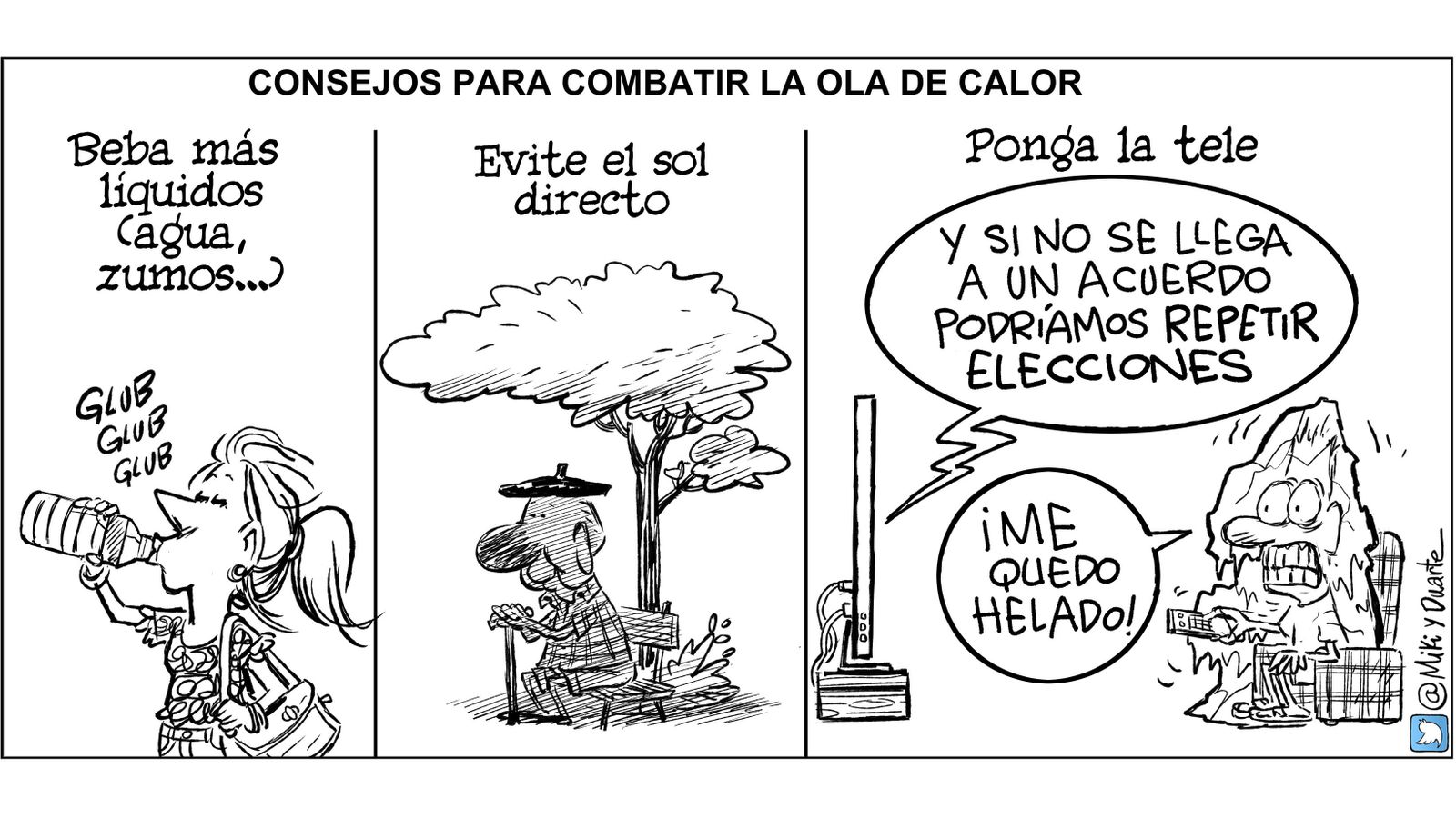 Crónica de unas elecciones anunciadas (en viñetas)