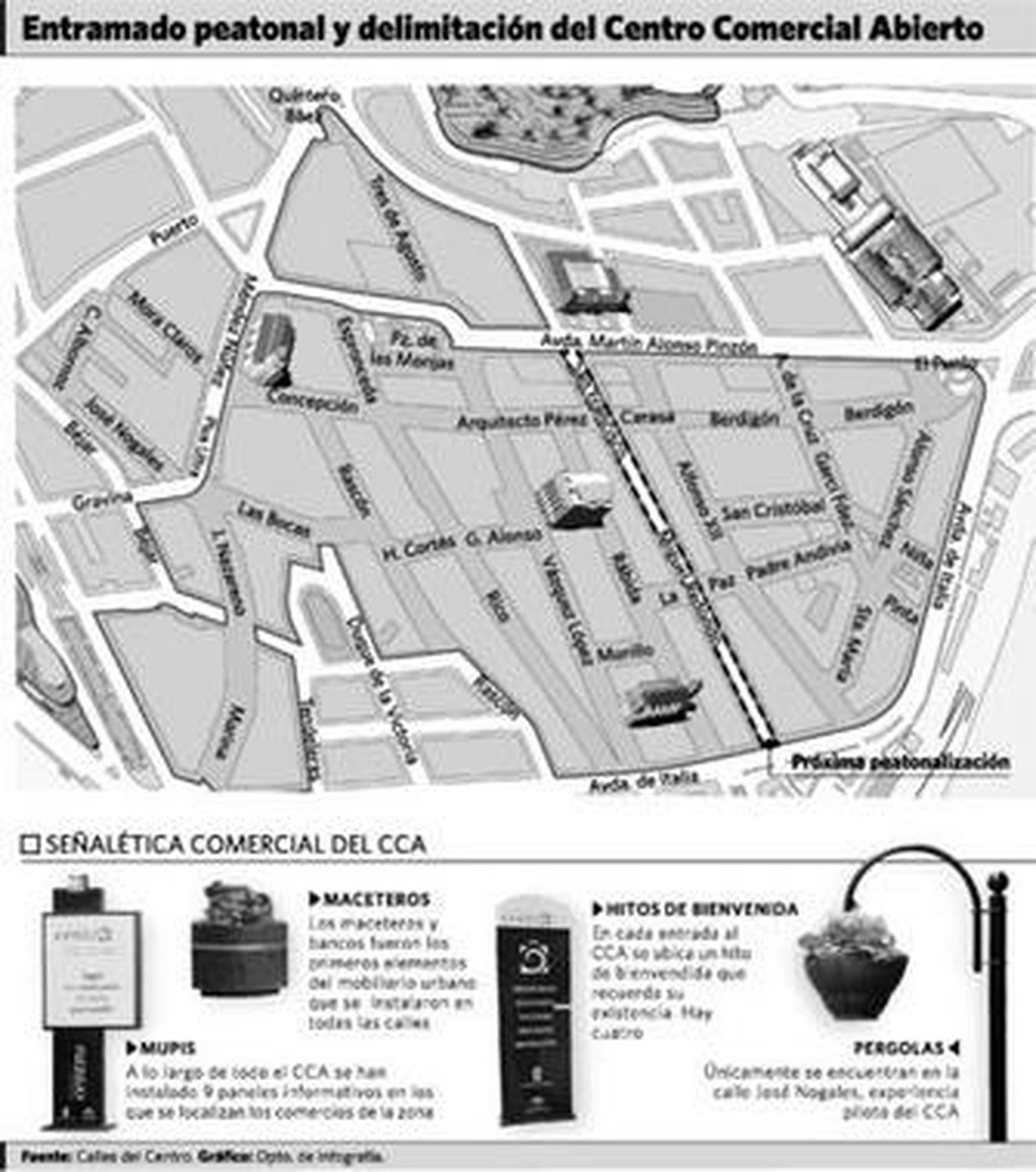 El centro de la ciudad, la mayor superficie comercial a cielo abierto