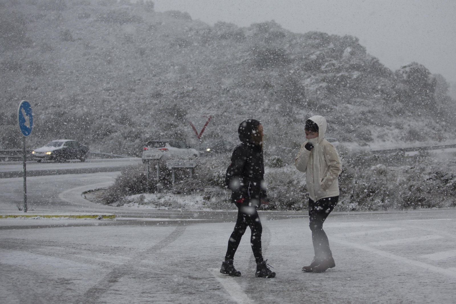 Fotos de la nieve en Ronda