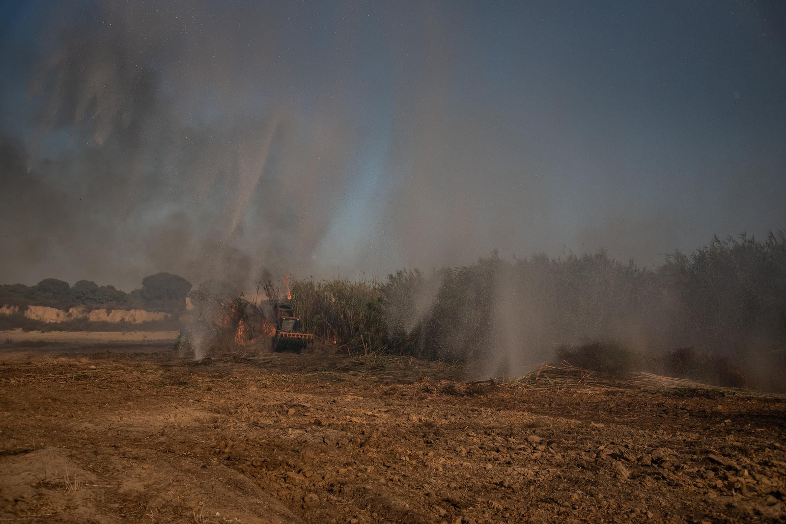 El incendio de Lucena del Puerto en imágenes