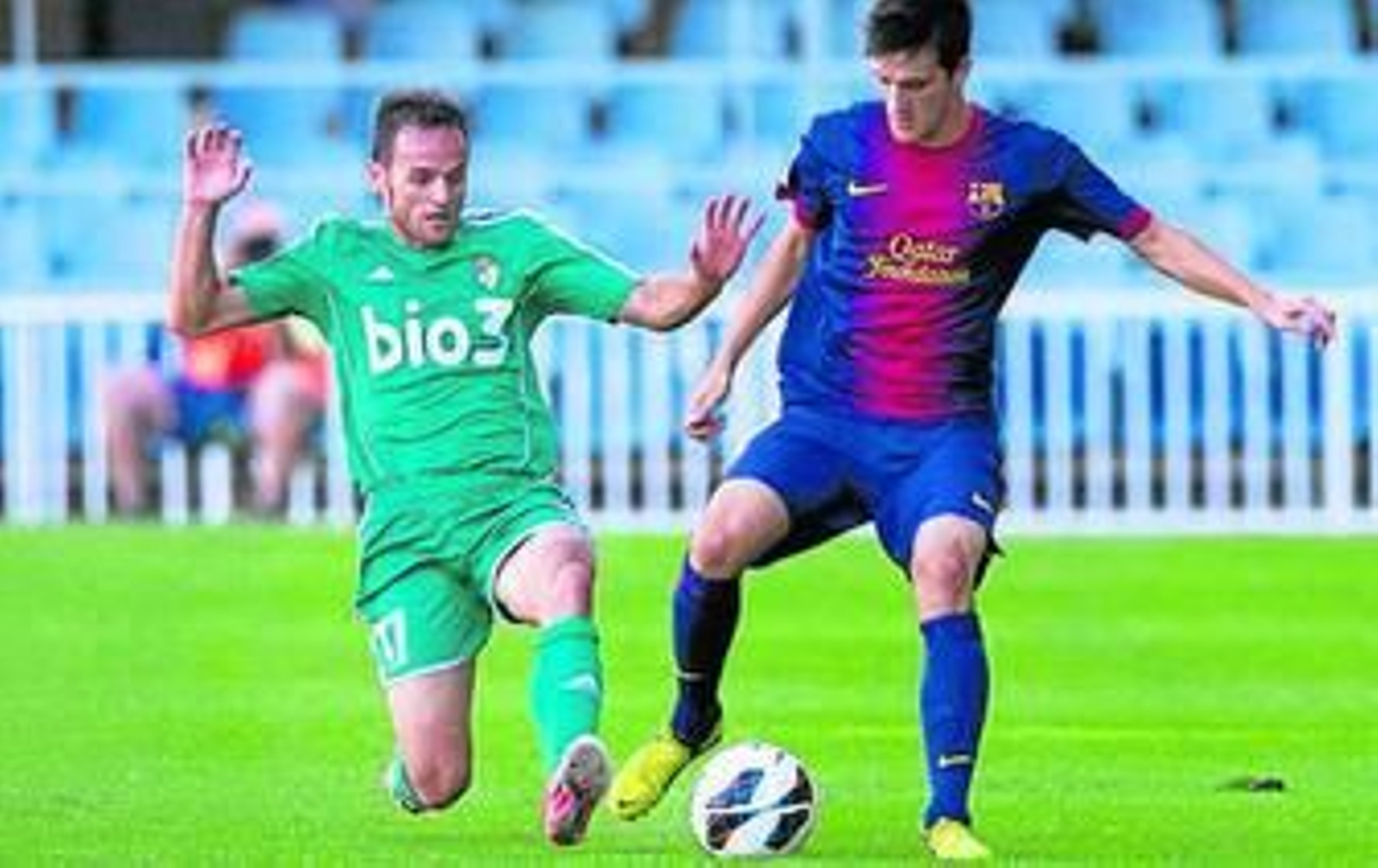 Luis Alberto, en un partido con la camiseta del Barça B.