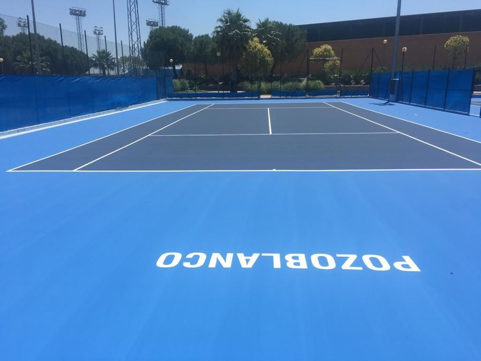 Imagen de una de las pistas donde se juega el Open de Pozoblanco. Imagen de una de las pistas donde se juega el Open de Pozoblanco.