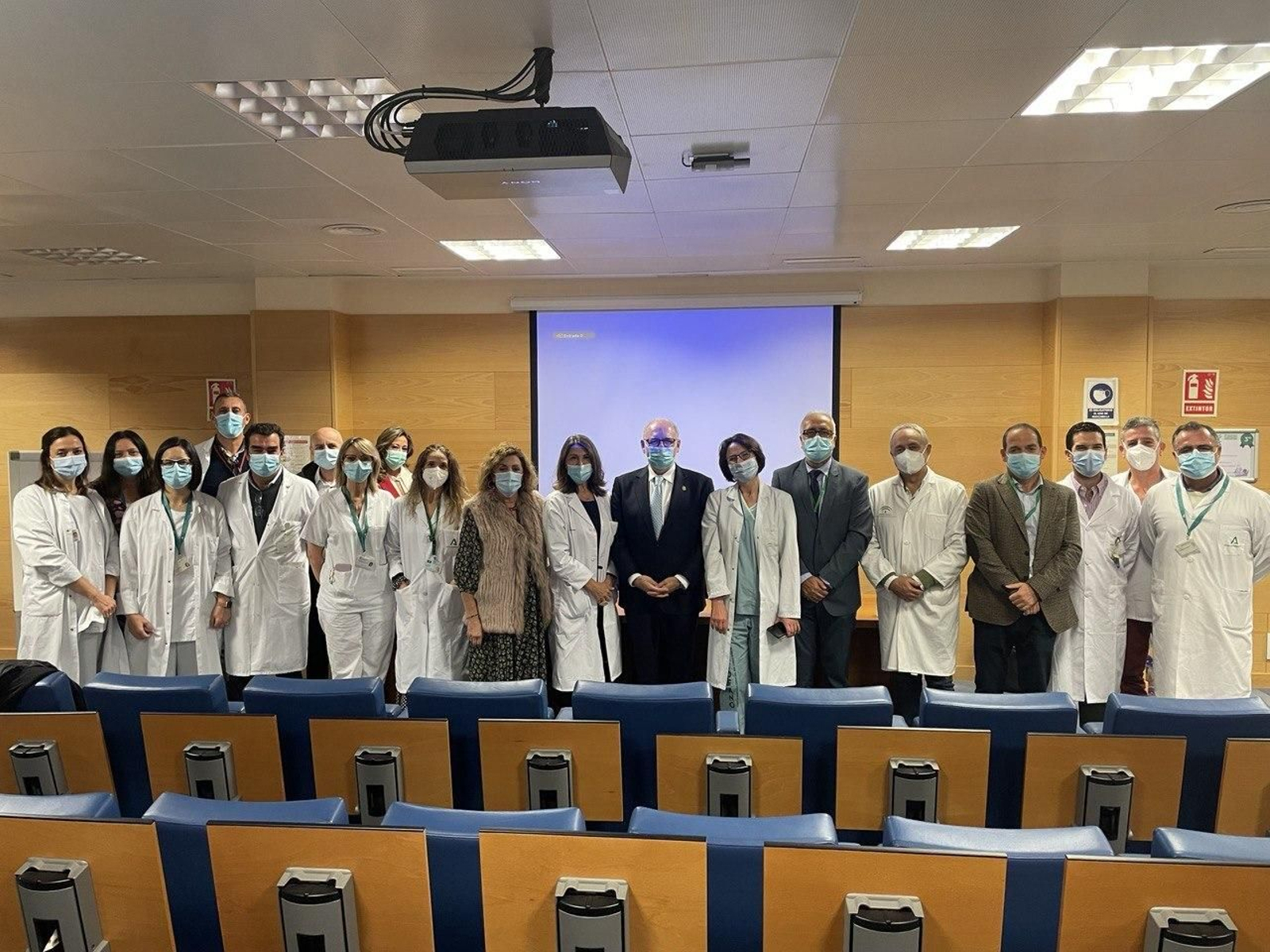 La visita institucional al Hospital de Benalmádena.