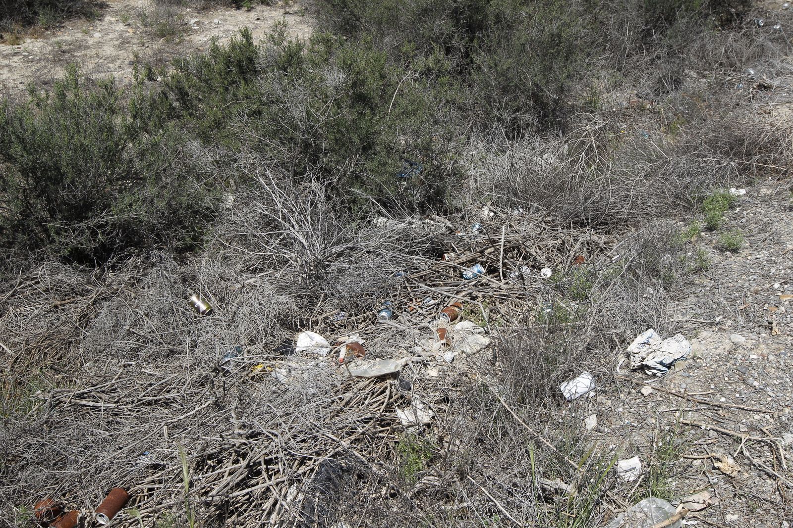 Fotogalería basura en el Desierto de Tabernas