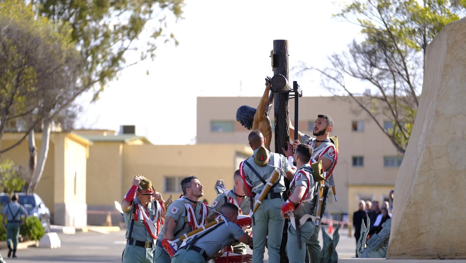 Conmemoración del Combate de Edchera en la Base Álvarez de Sotomayor de La Legión, en imágenes