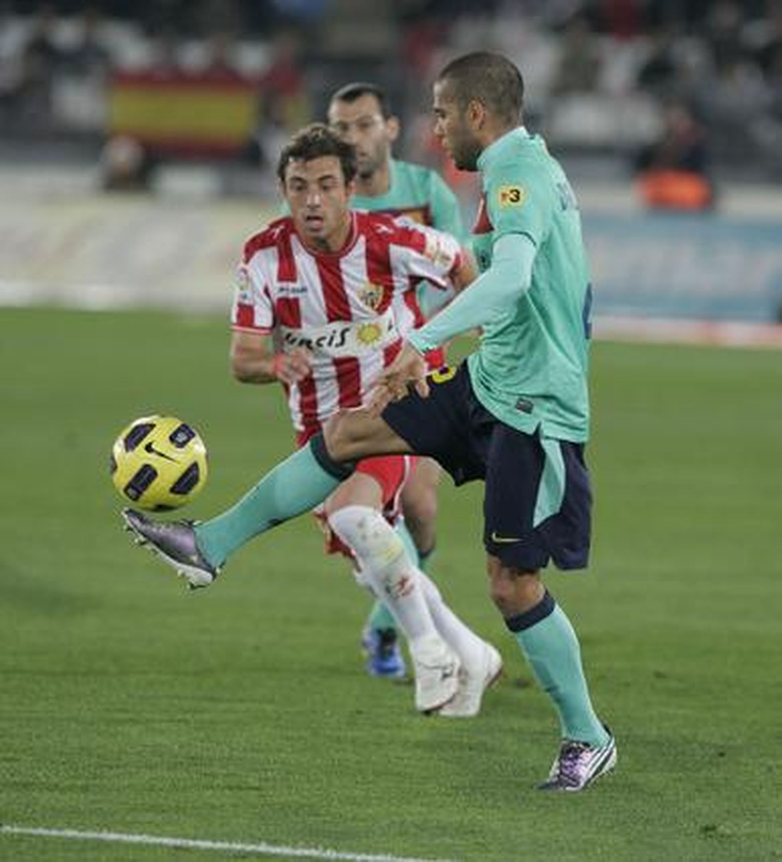 El Almería sufre una goleada histórica.

Foto: Javier Alonso