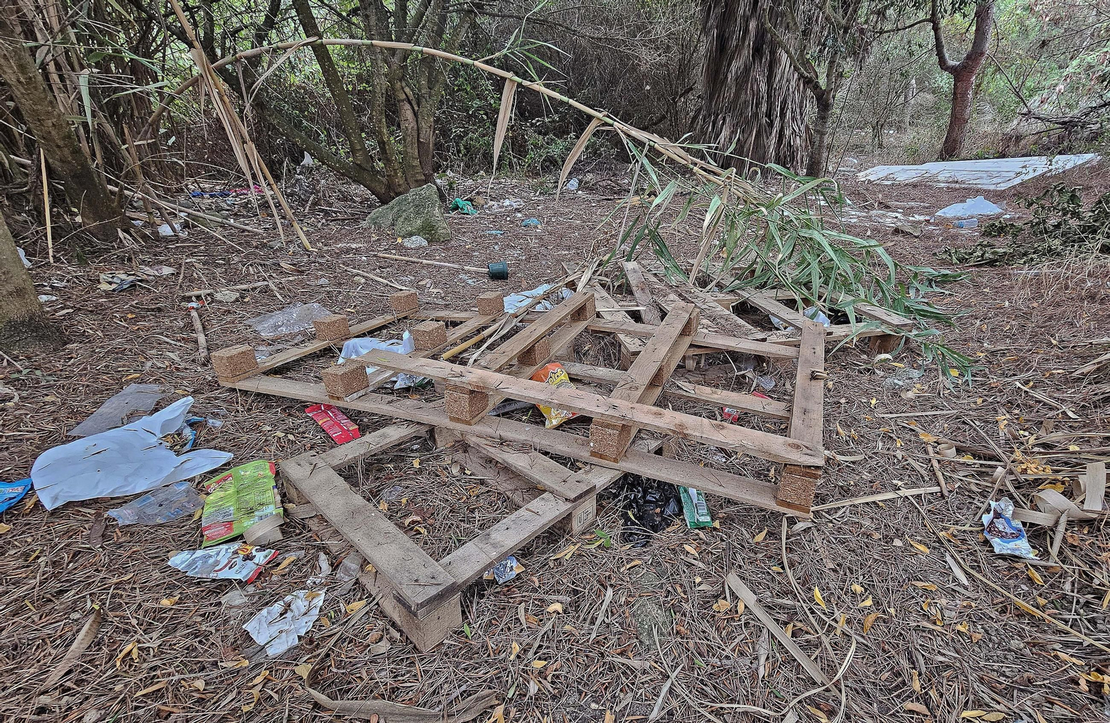 Fotos de los desperfectos en las barriadas de Getares en Algeciras