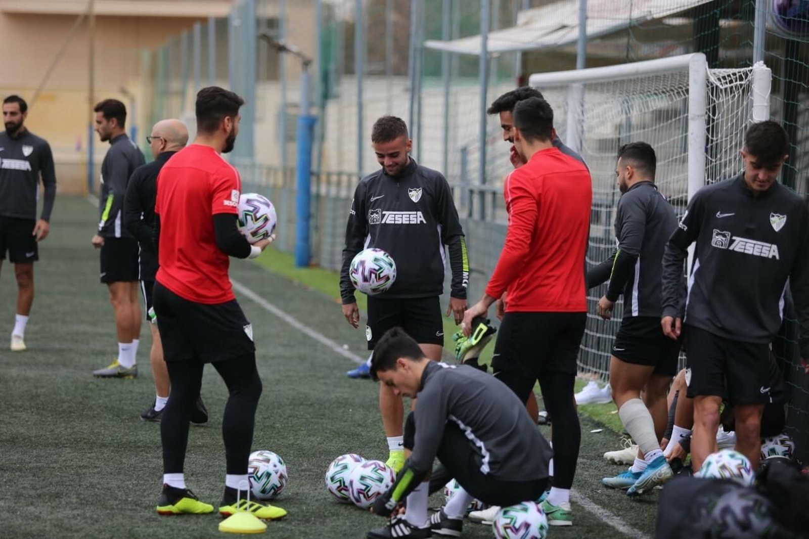 Las fotos del entrenamiento del Málaga en El Romeral