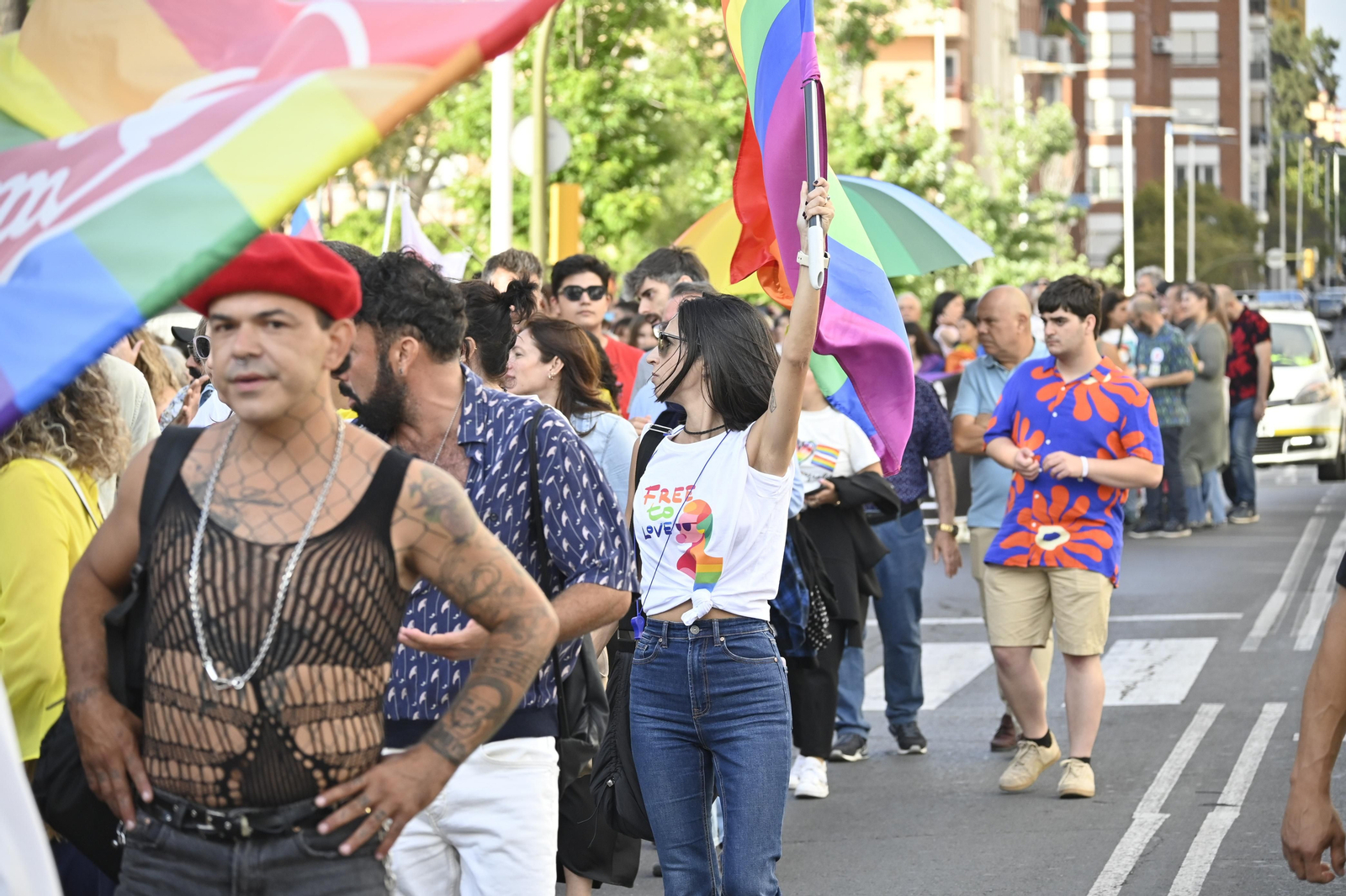 Las mejores imágenes de la manifestacióndel del Orgullo LGTBI en Huelva
