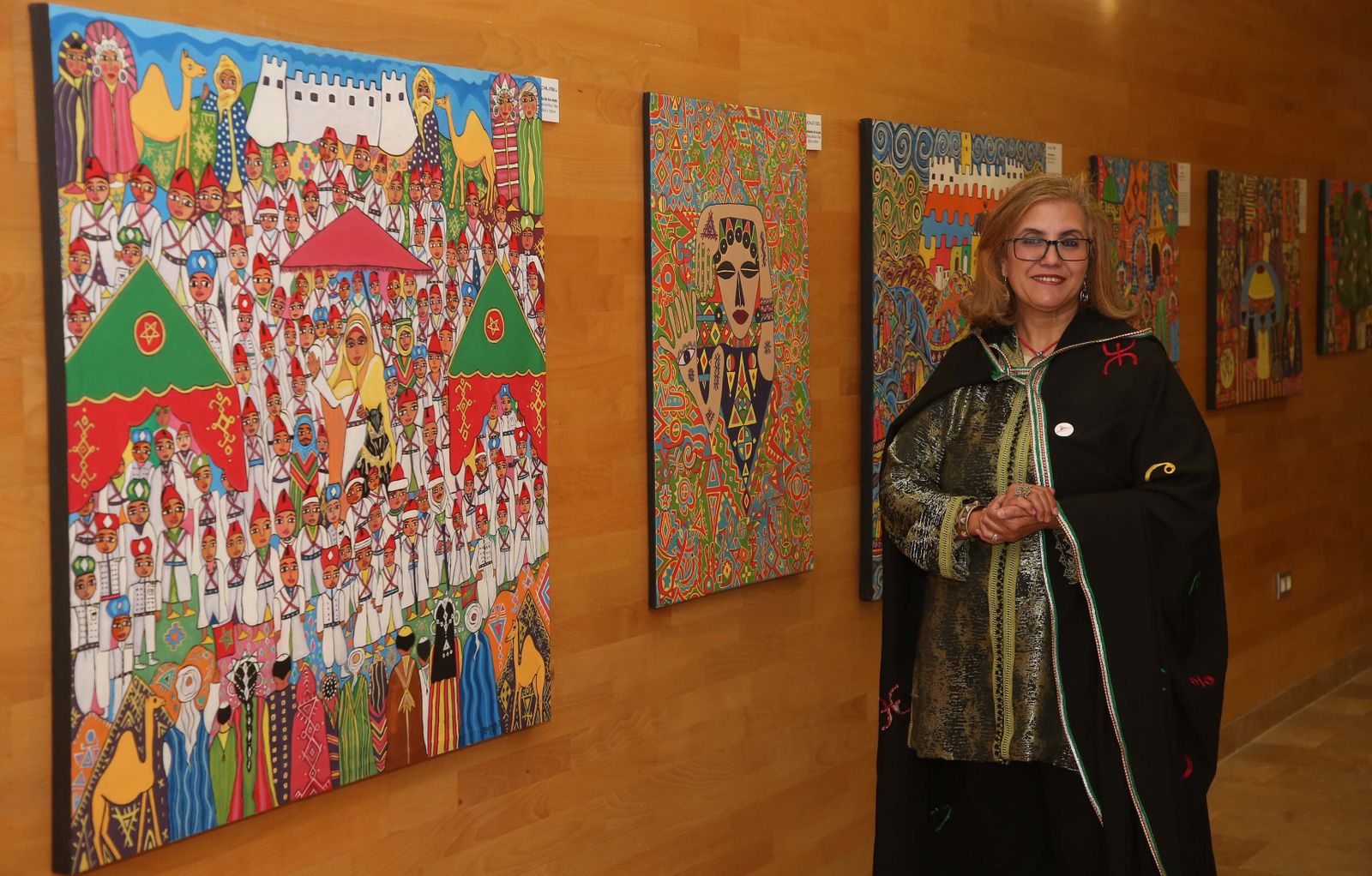 Fotos de la exposición de Zahira Tigtate en Algeciras